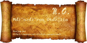 Mészáros Otília névjegykártya