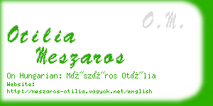 otilia meszaros business card